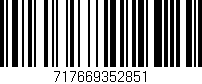 Código de barras (EAN, GTIN, SKU, ISBN): '717669352851'