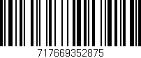 Código de barras (EAN, GTIN, SKU, ISBN): '717669352875'