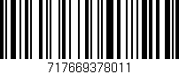 Código de barras (EAN, GTIN, SKU, ISBN): '717669378011'