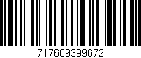 Código de barras (EAN, GTIN, SKU, ISBN): '717669399672'