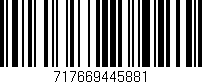 Código de barras (EAN, GTIN, SKU, ISBN): '717669445881'