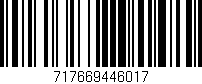 Código de barras (EAN, GTIN, SKU, ISBN): '717669446017'