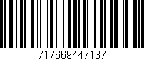 Código de barras (EAN, GTIN, SKU, ISBN): '717669447137'