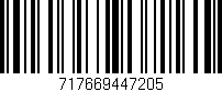 Código de barras (EAN, GTIN, SKU, ISBN): '717669447205'