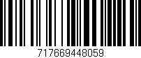 Código de barras (EAN, GTIN, SKU, ISBN): '717669448059'