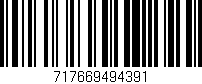 Código de barras (EAN, GTIN, SKU, ISBN): '717669494391'