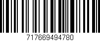 Código de barras (EAN, GTIN, SKU, ISBN): '717669494780'