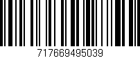 Código de barras (EAN, GTIN, SKU, ISBN): '717669495039'