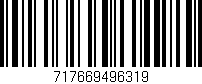 Código de barras (EAN, GTIN, SKU, ISBN): '717669496319'