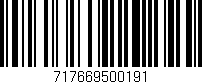 Código de barras (EAN, GTIN, SKU, ISBN): '717669500191'