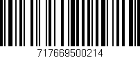 Código de barras (EAN, GTIN, SKU, ISBN): '717669500214'