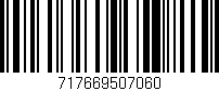 Código de barras (EAN, GTIN, SKU, ISBN): '717669507060'