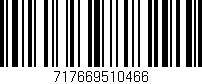 Código de barras (EAN, GTIN, SKU, ISBN): '717669510466'