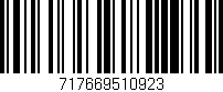 Código de barras (EAN, GTIN, SKU, ISBN): '717669510923'
