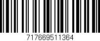 Código de barras (EAN, GTIN, SKU, ISBN): '717669511364'