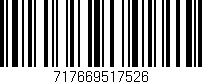 Código de barras (EAN, GTIN, SKU, ISBN): '717669517526'