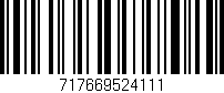 Código de barras (EAN, GTIN, SKU, ISBN): '717669524111'