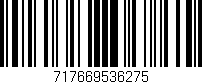 Código de barras (EAN, GTIN, SKU, ISBN): '717669536275'