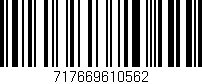 Código de barras (EAN, GTIN, SKU, ISBN): '717669610562'