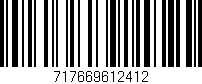 Código de barras (EAN, GTIN, SKU, ISBN): '717669612412'