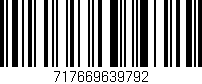 Código de barras (EAN, GTIN, SKU, ISBN): '717669639792'