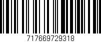 Código de barras (EAN, GTIN, SKU, ISBN): '717669729318'