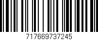 Código de barras (EAN, GTIN, SKU, ISBN): '717669737245'