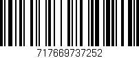 Código de barras (EAN, GTIN, SKU, ISBN): '717669737252'