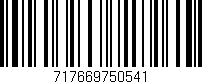Código de barras (EAN, GTIN, SKU, ISBN): '717669750541'