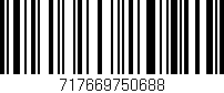 Código de barras (EAN, GTIN, SKU, ISBN): '717669750688'