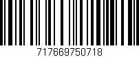 Código de barras (EAN, GTIN, SKU, ISBN): '717669750718'