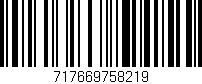 Código de barras (EAN, GTIN, SKU, ISBN): '717669758219'