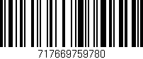 Código de barras (EAN, GTIN, SKU, ISBN): '717669759780'