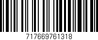 Código de barras (EAN, GTIN, SKU, ISBN): '717669761318'