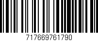 Código de barras (EAN, GTIN, SKU, ISBN): '717669761790'