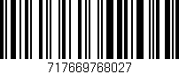 Código de barras (EAN, GTIN, SKU, ISBN): '717669768027'