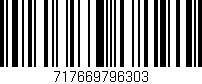 Código de barras (EAN, GTIN, SKU, ISBN): '717669796303'