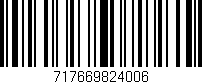 Código de barras (EAN, GTIN, SKU, ISBN): '717669824006'