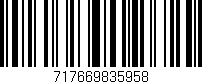 Código de barras (EAN, GTIN, SKU, ISBN): '717669835958'