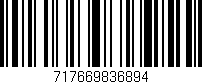 Código de barras (EAN, GTIN, SKU, ISBN): '717669836894'