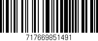 Código de barras (EAN, GTIN, SKU, ISBN): '717669851491'