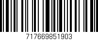 Código de barras (EAN, GTIN, SKU, ISBN): '717669851903'