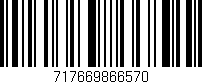 Código de barras (EAN, GTIN, SKU, ISBN): '717669866570'