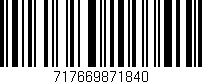 Código de barras (EAN, GTIN, SKU, ISBN): '717669871840'