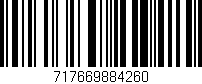 Código de barras (EAN, GTIN, SKU, ISBN): '717669884260'