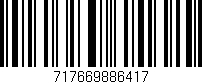 Código de barras (EAN, GTIN, SKU, ISBN): '717669886417'