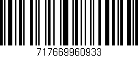 Código de barras (EAN, GTIN, SKU, ISBN): '717669960933'