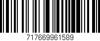 Código de barras (EAN, GTIN, SKU, ISBN): '717669961589'