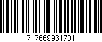 Código de barras (EAN, GTIN, SKU, ISBN): '717669961701'