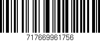 Código de barras (EAN, GTIN, SKU, ISBN): '717669961756'